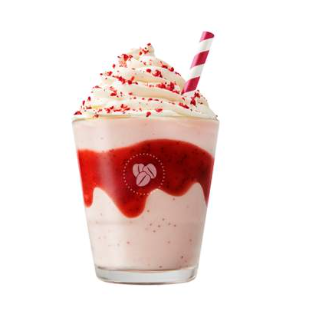 Strawberries & cream frappe