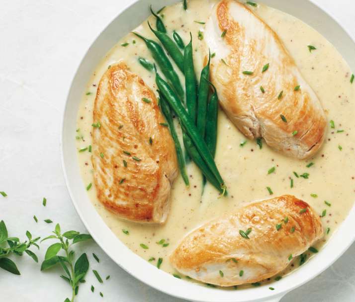 Émincé de Poulet Moutarde à l'Ancienne