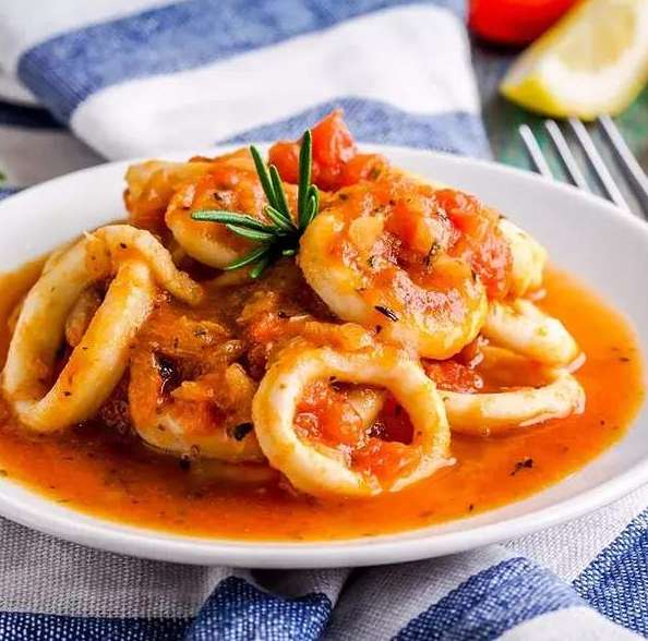 Calamars à la Diavola