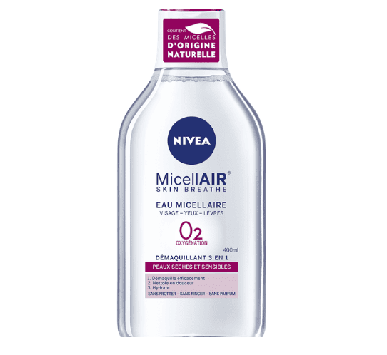 NIVEA Eau Micellaire Démaquillante peaux sèches 400 ml