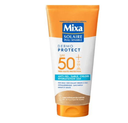 Mixa Lait Solaire Anti-Sel, Sable, Chlore Et Hydratation Spf50+ 175ml