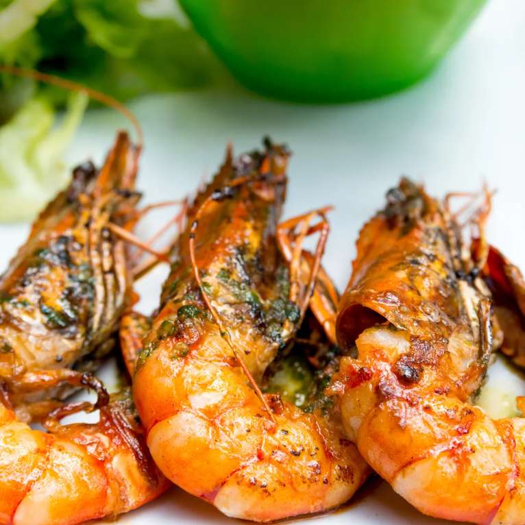 Gambas à l'Ail Doux