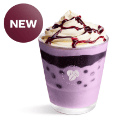 Blueberry Bubble frappe