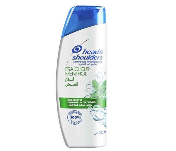 Menthol freshness anti-dandruff shampoo - 200ml bottle - HEAD AND SHOULDERS